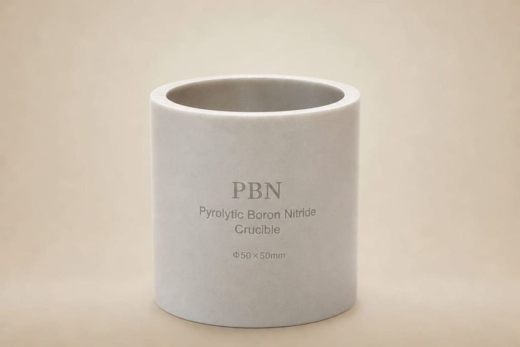 pyrolytic boron nitride crucible