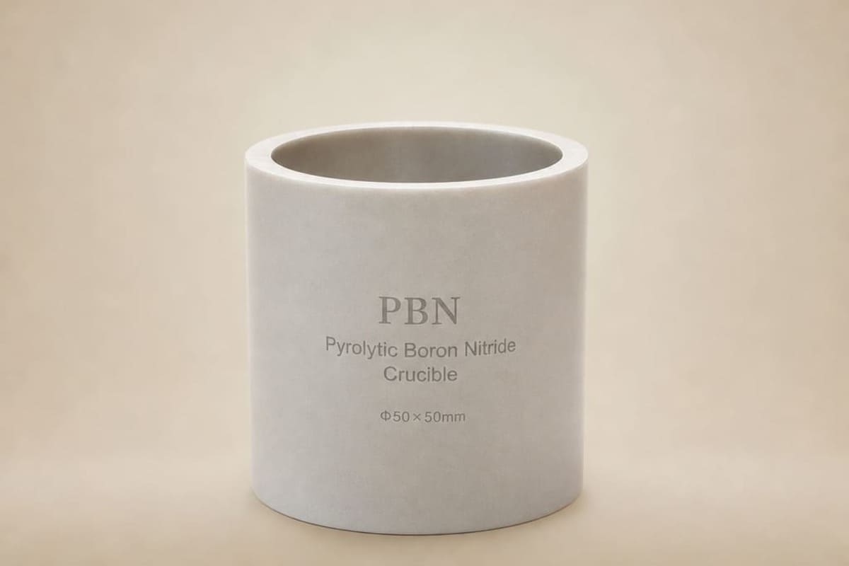 pyrolytic boron nitride crucible