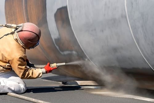 sandblasting process hm