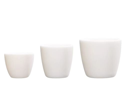 alumina crucible conical cylinder shape hm
