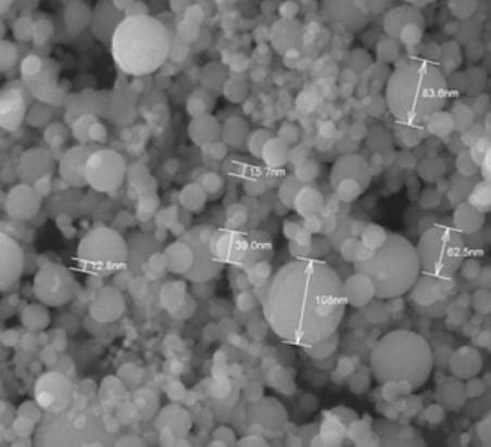 alumina nano spherical powder sem